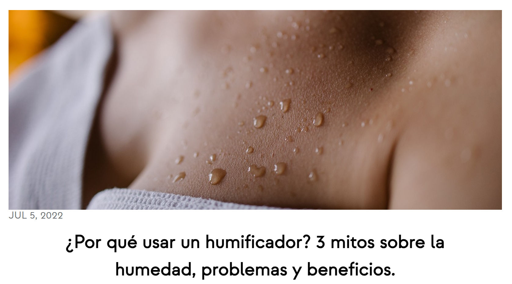 Porque usar Humidificador- Sulion - Blog